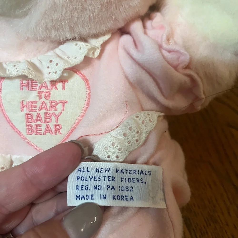 Heart-to-Heart Vintage Baby Bear Plush